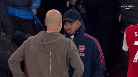 Afcstuff On Twitter Pep Guardiola Gabriel Jesus Share An Embrace