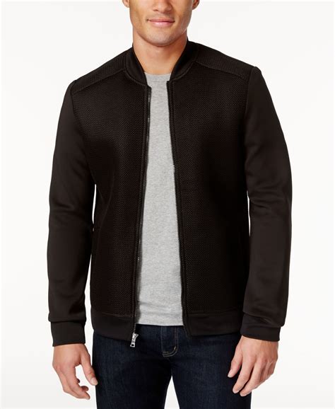 INC International Concepts Men's Mesh Bomber Jacket, Only at Macy's ...