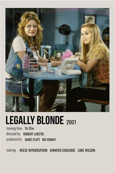 Legally Blonde Film Posters Vintage Movie Posters Vintage Movie Poster Wall