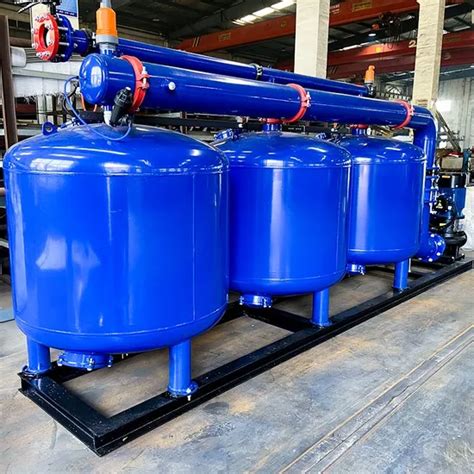 Automatic Sand Media Filter Carbon Steel Pressure Sand Filter Tank Sand Filter And Shallow