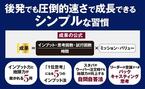 成長スピードが圧倒的に速い人に共通する習慣 1位思考 ダイヤモンド・オンライン