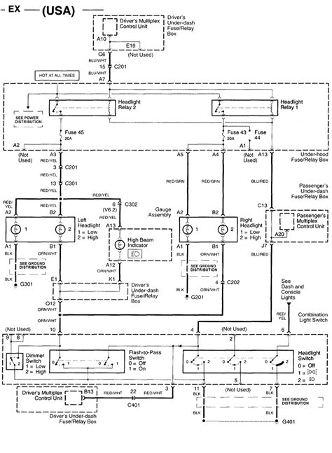 2002 Honda Accord Headlight Wiring Diagram