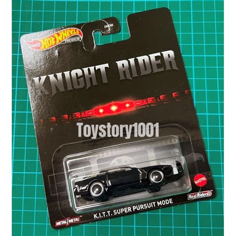 Ready Stock Hot Wheels Knight Rider K I T T Super Persuit Mode Black Colour Shopee Malaysia