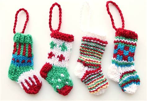 How To Knit Mini Christmas Stocking Yarn Hooks Mini Christmas