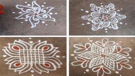 Daily Kolams With Dots Small Muggulu Easy Rangoli Designs Small Kolam