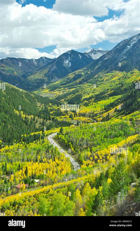 Fall foliage at McClure Pass on Hwy 133 Colorado USA Stock Photo - Alamy