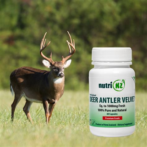 Deer Antler Velvet Capsules NutriNZ