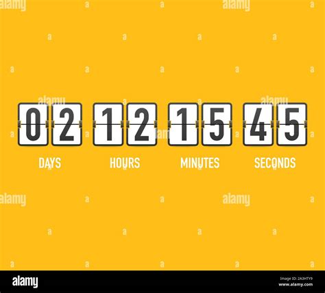 Vector Countdown Clock Counter Timer Ui App Digital Count Down Circle