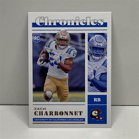 Panini Chronicles Draft Picks Zach Charbonnet Rc Rookie Ebay