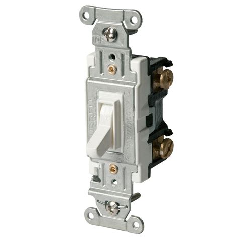 Shop Hubbell 15/20-amp Single-pole White Toggle Light Switch at Lowes.com