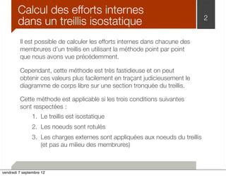 5 Efforts Internes Ds Treillis PPT