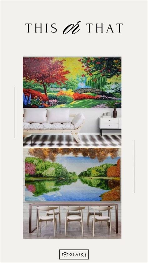 Bring Nature Inside With Our Stunning Mosaic Landscape Murals