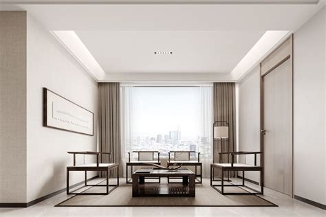 New Chinese Style Space On Behance Chinese Style Interior Modern