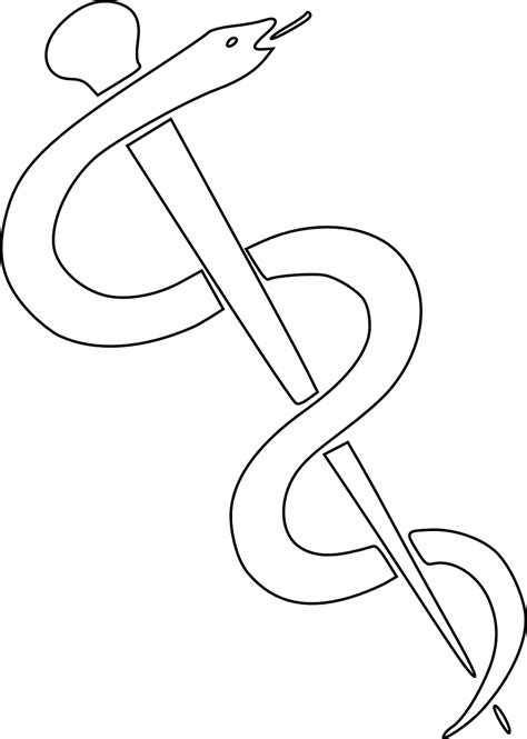 Doctor Medicine Medical Snake Png Image Rod Of Asclepius White