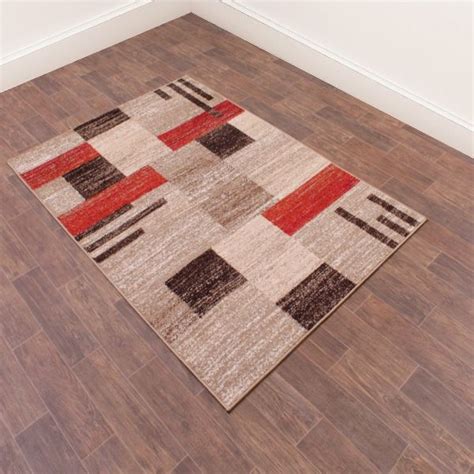 Ultimate Spirit Blocks Terracotta Modern Rug Ashanti Rugs