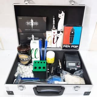 Kit Tatuagem Tattoo Pen Pop Electric Ink Cartucho E Maleta Cpl