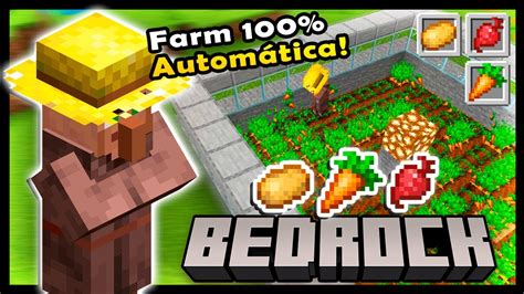 Minecraft 1 21 A Melhor Farm De Cenoura Batata E Beterraba Para A