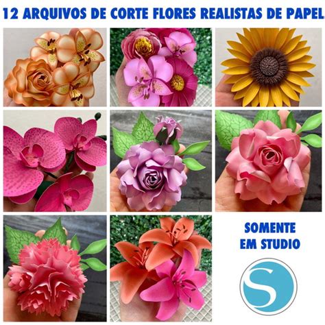 Arquivos Flores Realistas De Papel Elo7 Produtos Especiais