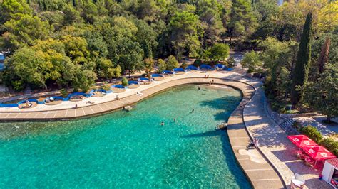 Strand Haludovo Nicht Weit Vom Hotel Malin Auf Krk