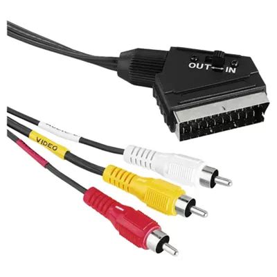 Buy Hama 3 RCA To Scart Cable Plug 1 5M For DVD Player To TV From Our