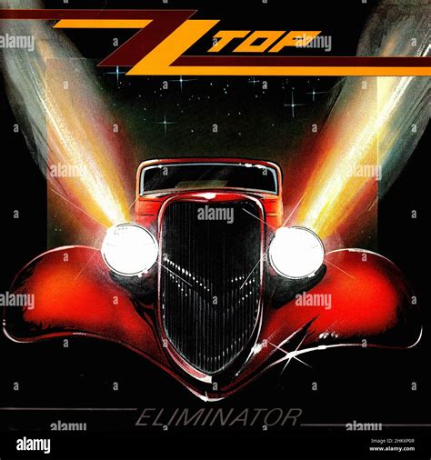 Vintage Vinyl Record Cover Zz Top Eliminator D Stock Photo