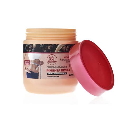 Creme Para Massagem Pimenta Negra G Rhenuks Oferta Shopee Brasil