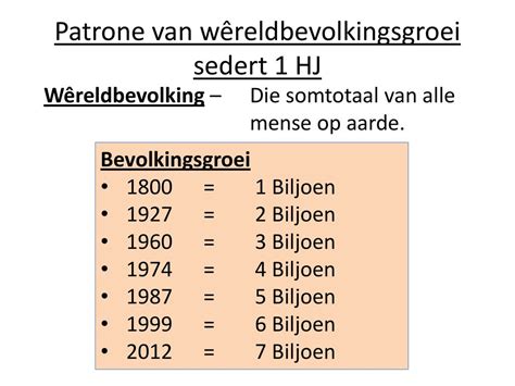 GROEI VAN WêRELDBEVOLKING ppt download