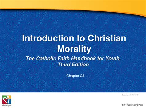 Introduction To Christian Morality Ppt Download