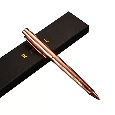 High Quality Luxury Beautiful Personalized Logo Rose Gold Ball Point