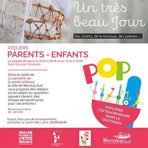 Ateliers Parents Enfants Ville De Wervicq Sud