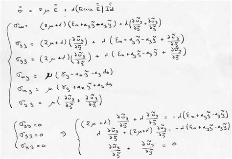 Calcul Du Tenseur Des Contraintes Pour La Cin Matique Et Des