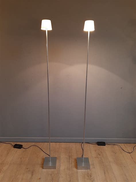 Staande Lamp 2 Inclusief Dimmer Aluminium Glas IJzer Gegoten