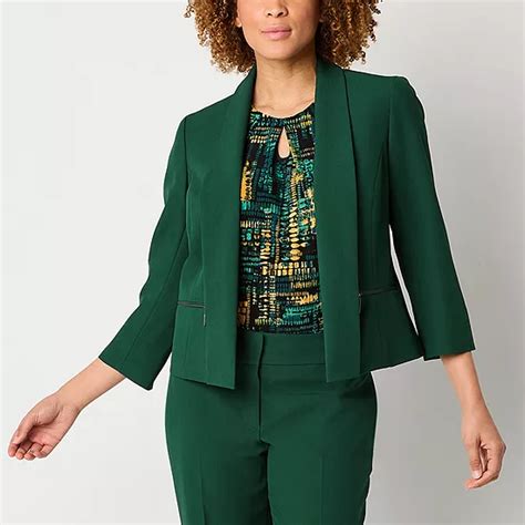 Black Label By Evan Picone Suit Jacket Color Evergreen Jcpenney