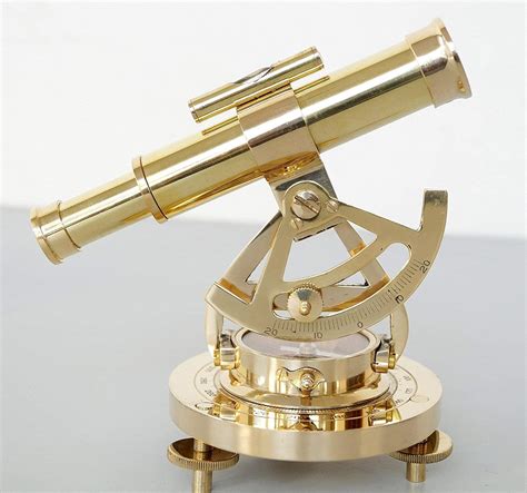 Malla Inc Nautical Vintage Brass Theodolite Alidade