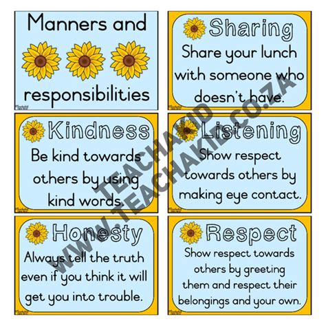 Manners And Responsibilities Life Skills Theme Digital Teachakid