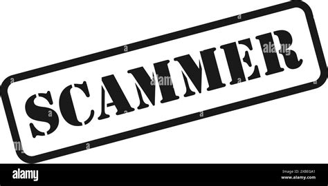 Scammer stencil lettering stamp as an isolated vector Stock Vector ...