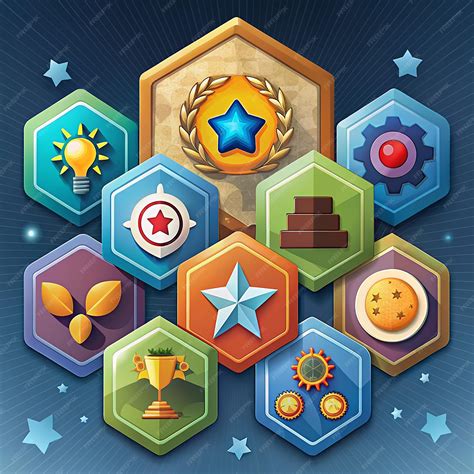 Premium Photo | Increase Engagement with Gamification Badges Challenges
