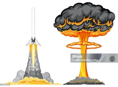 awan jamur bom atom ilustrasi stok  gambar  awan jamur
