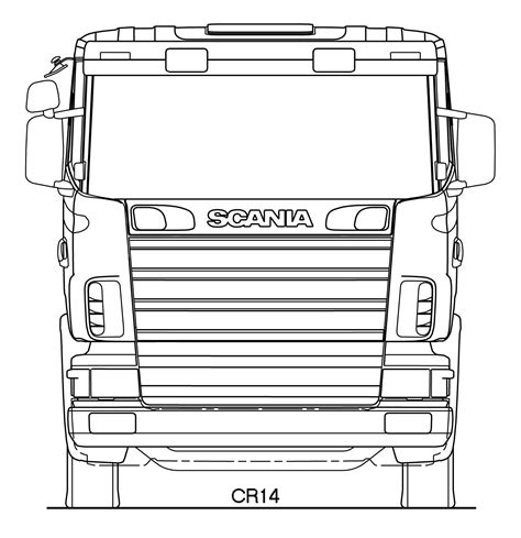 Dibujos De Camiones Scania Para Colorear E Imprimir