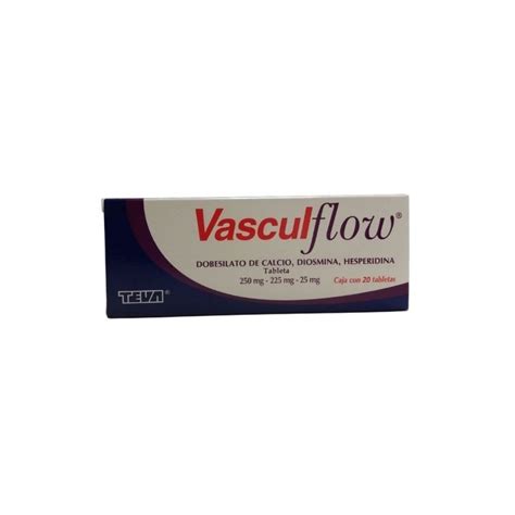 VASCULFLOW DOBESILATO DE CALCIO DIOSMINA HESPERIDINA 250MG 225MG