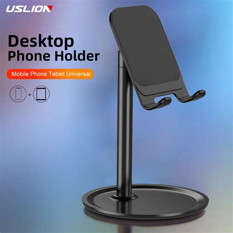 Uslion Adjustable Mobile Phone Desktop Holder Stand For Ipad Iphone