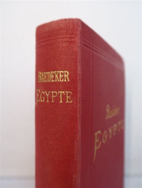 K Baedeker Egypte Et Soudan Manuel Du Voyageur Avec Cartes