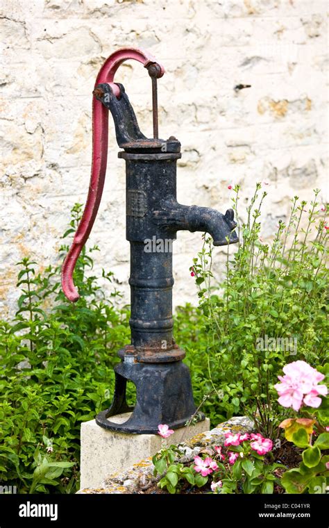 Old Village Water Pump In Normandy France Stock Photo Alamy