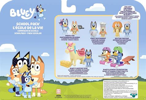 Bluey And Friends Paquete De 4 Figuras Posables De 25 3 Pulgadas