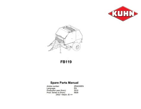 Katalog części Prasa Vicon FB 119 Białystok Kup teraz na Allegro