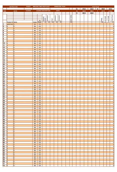 37 Class Roster Templates [Student Roster Templates for Teachers]