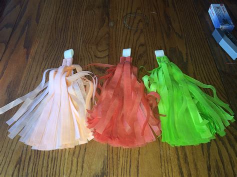 Tissue Paper Tassels Tissue Paper Tassel Tissue Paper Stampin Up