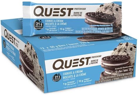 Quest Nutrition Cookies & Cream Protein Bar | The Best Amazon Prime Day ...