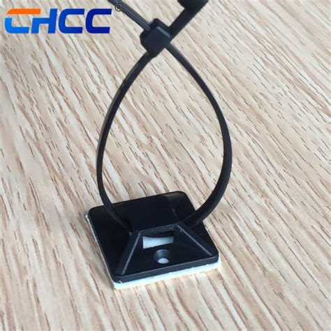 Wire Cable Conduit Cable Holder Adhesive Base For Cable Ties Cable