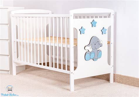 Patut Bebe Personalizat Elefant Cu Stele Albastru